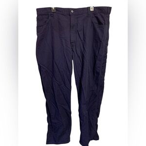 Carhartt‎ FR Canvas Pants Men's 42x32  Blue 6 Pockets Cat 2